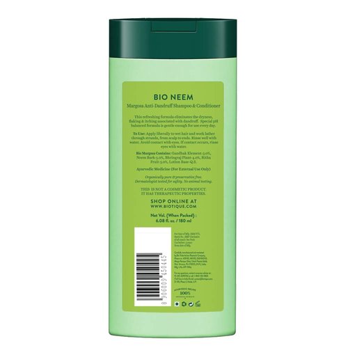 Biotique Bio Neem Margosa Anti Dandruff Shampoo and Conditioner, 180ml