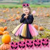 Hotop 10 Pcs Halloween Jumbo Cheerleading Bow 8 Inch Cheer Hair Bows Cheerleader Hair Bows with Ponytail Holder Halloween Hair Tie Elastic Band Hair Accessories for Teens Kids Girls (Pink)
