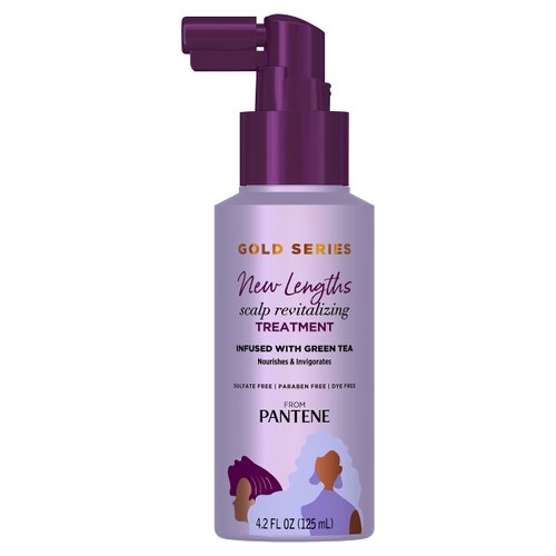 Pantene Gold Series New Lengths Scalp Revitalizing Treatment, 4.2 Fl Oz �� Scalp Treatment Infuse...