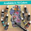 Tattoo Ink 10 Colors Set 1/2oz 15ml/Bottle Tattoo Inks Pigment Kit Superior Tattoo Supplies for Lining, Shading, Tribal, and Blending TI6003-15-10