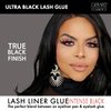 Gerard Cosmetics Lash Liner Glue - Black | 2 in 1 Eyeliner and Black Eyelash Glue Pen for False Eyelashes | Super Strong Hold | Cruelty Free & Vegan (1 pc)