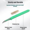 Disposable Sterile Scalpel #12, Podiatry & Professional Corn Callous Knife, Precision Carbon-Steel Blades with Plastic Handle - Individual Pouches - Podiatry Pedicure, Wart Removal & More - Box of 10
