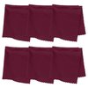Purity Microfiber Lens Cleaning Cloth - Machine Washable, Lint-Free Ultra-Fine Microfiber Cloth- Cleans Eyeglasses, Screens, Lenses, Phones and Other Delicate Surfaces - Made in USA - 6 Pack, Burgundy