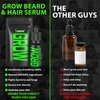GROW Maximum XXL Hair & Beard Growth Oil For Men • Beard Growth Serum That Fills Patches & Fix Thinning GUARANTEED • Facial Hair & Scalp Treatment • Thickening Conditioner & Enhancer • Made in the USA