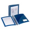 Avery Flexi-View 3 Ring Binder, 1 Inch Round Rings, 1 Navy Blue Binder (17685)