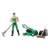 Bruder 62103 bworld Gardener w Lawn Mower and Accessories