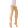 TOFLY® Thigh High Compression Stockings for Women & Men (Pair), Open Toe, Opaque 20-30 mmHg Graduated Compression Hose, Medical Compression Stockings for Varicose Veins, Edema, DVT, Travel,Beige XXL