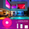 WZTO 36W LED Music Ceiling Light with Bluetooth Speaker, RGB LED Flush Mount Smartphone APP Control Remote Color Changing Ceiling Lamp, Waterproof Light Fixture for Kids Room Bedroom