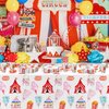 HIPVVILD Circus Carnival Birthday Party Supplies, Circus Theme Party Decorations Dinnerware, Carnival Party Plate, Circus Plate, Cup, Napkin, Circus Party Supplies For Birthday Baby Shower | Serve 24