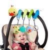 Caterbee Baby car seat Toys, Activity Spiral hangings Stroller Toys, Plush Crib Toys with Squeaky for boy or Girl (Duck)