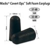 Mack's Covert Ops Soft Foam Shooting Ear Plugs, 50 Pair - 32 dB High NRR, 37dB SNR - Comfortable Earplugs for Hunting, Tactical, Target, Skeet and Trap Shooting