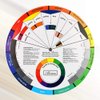 Exceart Tattoo Pigment Color Wheel Round Paper Card Eyebrow Lip Microblading Tattoo Permanent Makeup Accessories