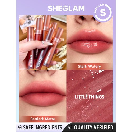 SHEGLAM Soft Haze Lip Blur Waterproof Liquid Lipstick Matte Transfer-Proof Lip Tint Lasting Super Stay Lip Stain-Little Things