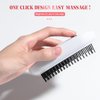 BS-MALL Scalp Massage Comb Electric Massage Brush Portable Hair Comb White Home Spa for Head White