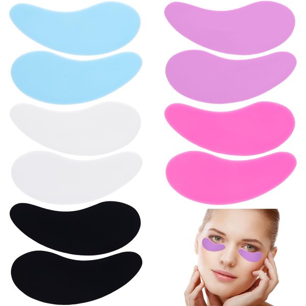 Joez Wonderful Under Eye Patches 5 Pairs, Silicone Reusable Eye Patches, Under Eye Mask for Skin Care Effect to Reduce Wrinkles and Fine Lines