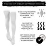 Compression Stockings Thigh High, Unisex Ted Hose Socks, 15-20 mmHg Moderate Level (m)