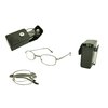 ColorViper Pocket Folding Metal Reading Glasses with Cases R7299TS (shiny gunmetal, +3.50)