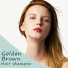 Hair Dye Shampoo Blonde, Brown Hair Shampoo, Instant Hair Color Shampoo, Brown Hair Dye Colors in Minutes, Brown Shampoo Easy to Use