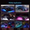 Yielinth Smart Exterior Car Lights,16 Million Colors Music Mode Neon Accent Lights Strip ,Waterproof underglow kit for car with APP & RF Remote Control,DC 12V