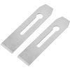 Utoolmart Bench Planer Blade, 2-pack of Replacement Plane Blade, High Speed Steel Carpentry Woodwork Hand Planer Blade, for Woodwork Planer DIY Tool Set, 7.28" x 1.77" x 0.12" Plane Blade Part