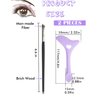DogieLyn Slanted Ultra Thin Winged Eyeliner Brush Silicone Eye Liner Stencils Makeup Aid,Angled Eyeliner Brush Slanted-Small Thin Winged Liner Eyeshadow Eyebrow Tool(Purple)