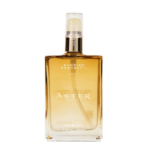 Aster Beauty Sunrise Protect + Hair Oil | Multi-use Hydrating Oil | Infused With Botanical Oils to Protect & Deeply Nourish Hair | Frizz Control | Helps With Heat & UV Protection | For All Hair Types