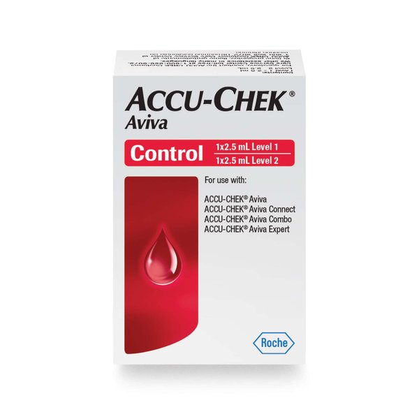 Accu-Chek Aviva Diabetes Control Solution for Diabetic Blood Glucose Monitoring (Level 1 & 2 for Aviva Test Meters)