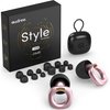 AUDREE Style Ear Plugs for Noise Reduction, Reusable High Fidelity Earplugs for Concerts, Musicians, Motorcycles, Study, Parent, Party, Flights & Noise Sensitivity, 18-29dB Noise Cancelling, Pink