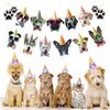 TSJ Dog Birthday Banner, 13PCS Dog Face Party Banner, Dog Theme Party Bunting Decoration Puppy Party Supplies for Birthday Party Baby Shower