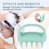 LORSEX Shampoo Brush Scalp Massager, Soft Silicone Scalp Care Hair Brush for Wet Dry Hair, Scalp Scrubber for Women Men Kids (Green)