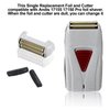 Foil Shaver Replacement Foil Compatible with Andis 17150 Pro Shaver Replacement Foil and Cutters Lithium Titanium Foil (Gray w Gold Replacement Foil & Cutter)