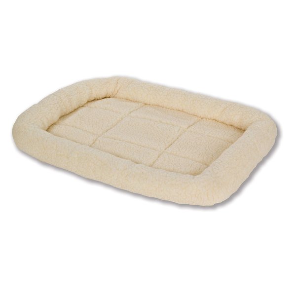 Fleece Pet Bed - Pet Lodge - Small Dog Bed, Machine Washable (Cream) (Item No. 152235)