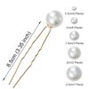 SWEETV 18Pcs Pearl Wedding Hair Pins, Bridal Hair Pins Set Wedding Hair Accessories for Brides