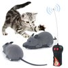 LUVI Fusicase Remote Control Mouse Cat Toy, Funny Electronic Rat Flocking Mouse Wireless Toys for Cat Dog Kitten Pet Interactive Cat Toys Gray