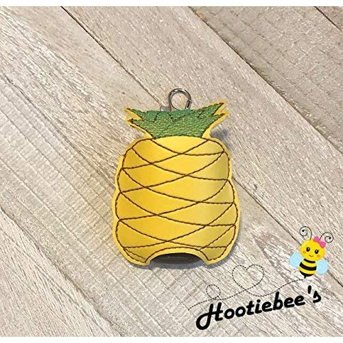 Pineapple Hand Sanitizer Holder and/or Lip Balm Holder