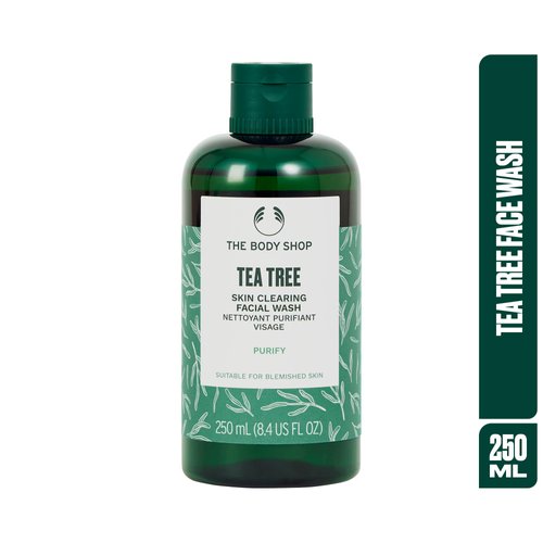 The Body Shop Tea Tree Skin Clearing Facial Wash – Purifying Vegan Face Wash For Oily, Blemished Skin – 8.4 oz