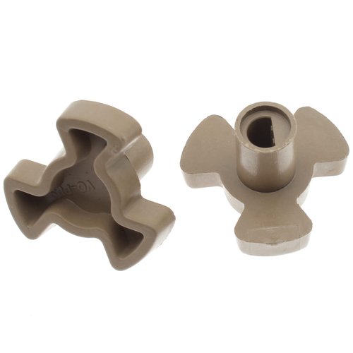 FDXGYH Microwave Turntable Coupler 2 Pcs Microwave Oven Turntable Roller Guide Support Glass Tray Drive Coupling Replacement [Shaft Length - 0.59inch]