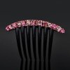 Blue Simple Minority Women Temperament Fashion Design All-Match Rhinestone Hair Comb Korean Style Headwear Hair Accessories Seven-Tooth Comb,Hair Accessories,Hair Care
