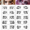 10 Pairs Halloween Eye Shadow Stickers Spider Bat Shadow eyeliner Tattoos Face Decor Sticker Halloween Party Masquerade Supplies
