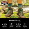 Darn Tough (Style #1466) Men's Merino Wool Hiker Micro Crew Cushion Socks (as1, alpha, l, regular, regular, Denim)