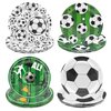 48PCS Soccer Plates 7" Soccer Party Plates Soccer Birthday Plates Disposable Soccer Paper Plates Soccer Birthday Party Decorations Soccer Party Supplies Soccer Dessert Plates for Kids Boys Adults