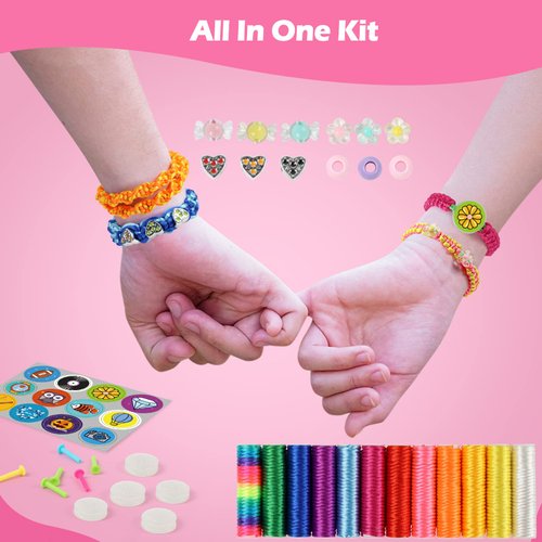 Teensmagic Friendship Bracelet Making Kit for Girls, Best Christmas Birthday Toys Gifts for 6 7 8 9 10 11 12 Year Old Girls, Arts and Crafts for Kids Age 8-12
