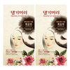 Daeng Gi Meo Ri – Korean Herbal Hair Dye Color Cream [Dark Brown] (2-PACK) - PPD-Free Gray Coverage, Hair Protection, High-Keratin Formula, 8.47 Oz
