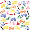 36PCS Construction Party Favors 24 Tattoos Sticker 12 Stamp Set - Ideal Vehicle Excavator Bulldozer Themed Birthday Decor Supplies Goodie Bag Classroom Gifts Cute Rewards for Girls, Baby Shower
