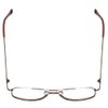 Calabria 8151 Mens 50mm Metal Aviator Reading Glasses Brown Full Lens Power+1.50