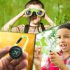 Binoculars for Kids Toy for Little Boys and Girls – Extensive Set Incl. Magnifying Glass & Compass – Powerful Magnification 8X21 – 3 to 12 Year Old Kids – Perfect for Toddler