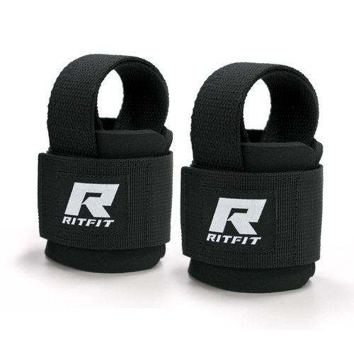 RitFit Wrist Wraps, Wrist Straps for Weightlifting, Wrist Support for Working Out, Bodybuilding, MMA, Powerlifting, Strength Training, Men & Women, Black