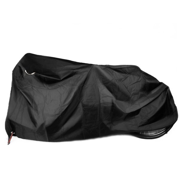 Kotivie Tandem Bicycle Cover Extra Long Bike Storage Cover 2 Seater Bike Cover Trailer Bike Cover Waterproof Sun Protection Black