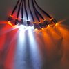 ShareGoo 8Leds LED Light Headlights Lighting Taillight Kit Compatible with Traxxas HSP Tamiya Redcat RC4WD Axial SCX10 RC Car Truck Tank Crawler,Red Orange White Led