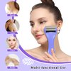 my novel things Cooling Eye Mask Ice Roller for Face, Cold Roller Skin Care Facial Lymphatic Drainage Massager and Gel Mask for Dark Circles Puffiness Warm Compress Puff Women Men Wrinkles Lifting